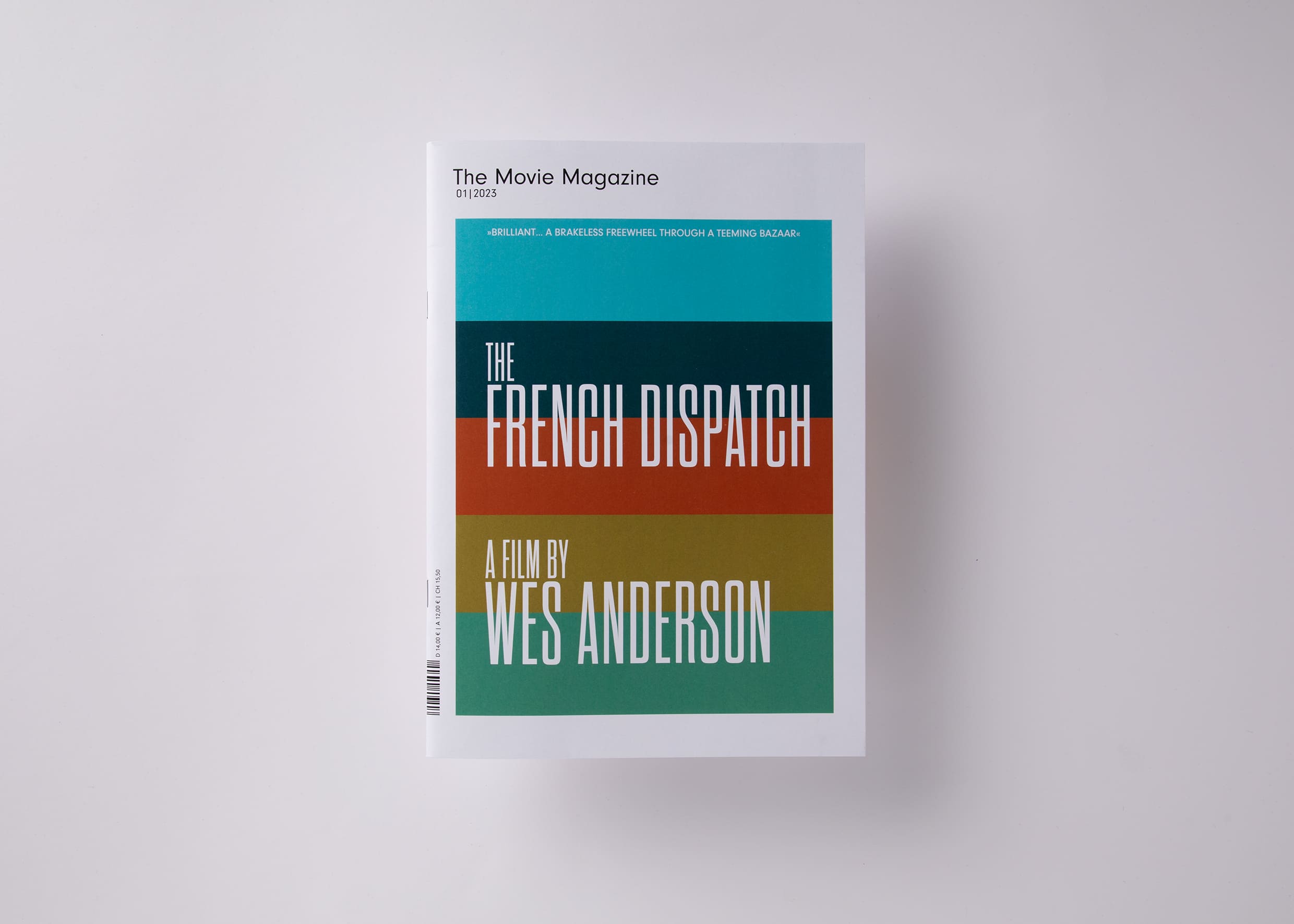 Imageposter for a movie magazine for the movie The French Dispatch by Wes Anderson